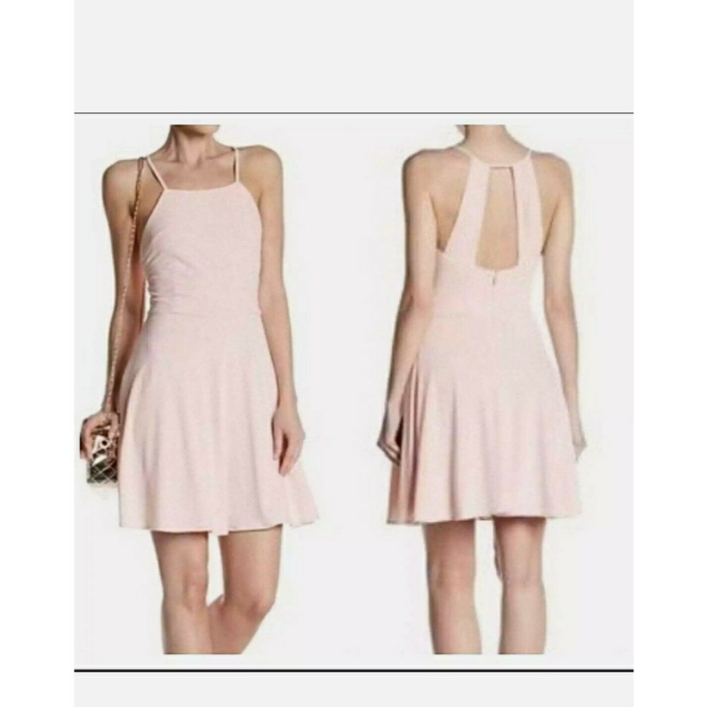 19 Cooper Pink Sleeveless Fit  Flare Dress